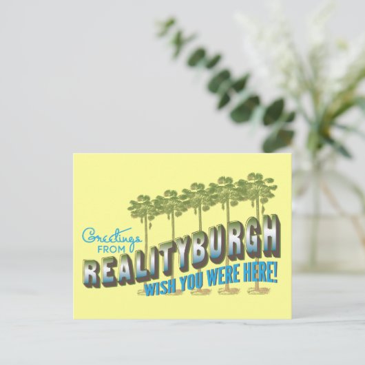 Greetings of Realityburgh - wou dat je hier was Briefkaart (Staand voorkant)