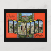 Greetings of Rockford Illinois Briefkaart (Voorkant)