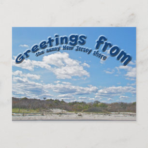 Greetings of Sunny New Jersey Shore Briefkaart