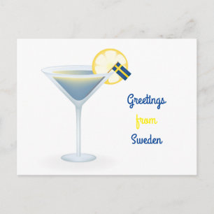 Greetings of Sweden Cocktail Holiday Briefkaart