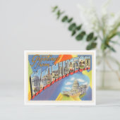 Greetings of Washington D.C. Vintage Travel Briefkaart (Staand voorkant)