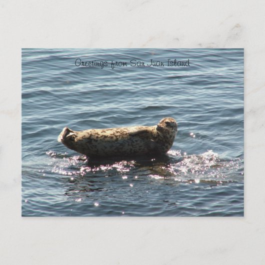greetings op San Juan Island Briefkaart (Voorkant)