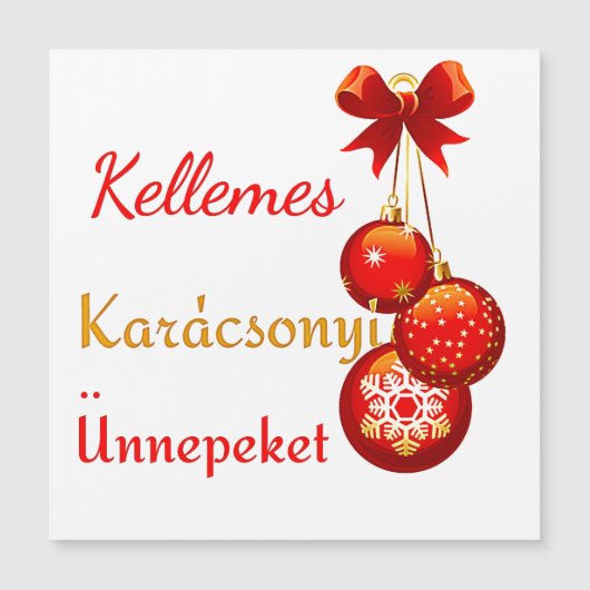 Greetings over Hongaarse feestdagen (Voorkant)