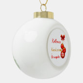 Greetings over Hongaarse feestdagen   Keramische Bal Ornament (Links)