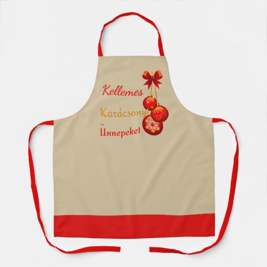 Greetings over Hongaarse feestdagen Schort (Voorkant)