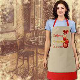 Greetings over Hongaarse feestdagen Schort