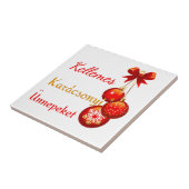 Greetings over Hongaarse feestdagen Tegeltje (Zijkant)