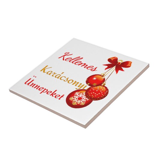 Greetings over Hongaarse feestdagen Tegeltje (Zijkant)