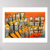 Greetings, Pt. Pleasant Beach, New Jersey  Poster (Voorkant)