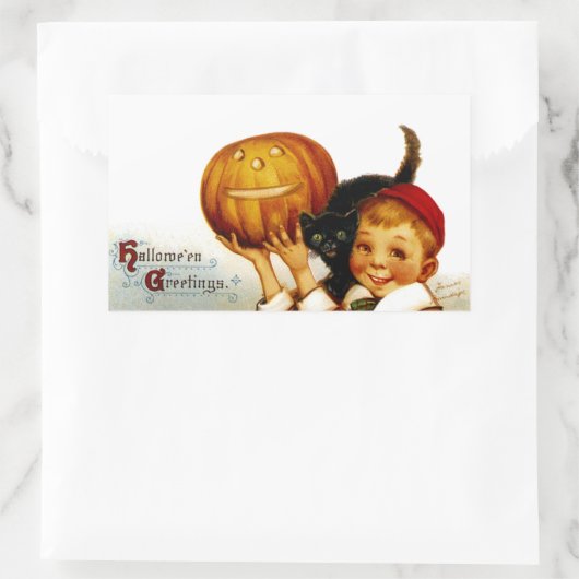 Greetings Rechthoekige Sticker (Tas)