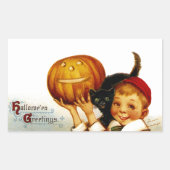 Greetings Rechthoekige Sticker (Voorkant)