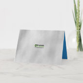 Greetings Silver Blue Chiropractic uit de moderne  Feestdagen Kaart (Achterkant)