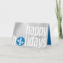 Greetings Silver Blue Chiropractic uit de moderne Feestdagen Kaart