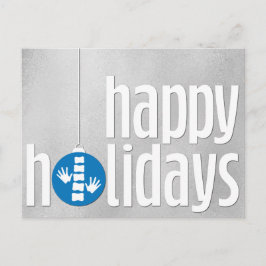Greetings Silver Blue Chiropractic uit de moderne Feestdagenkaart