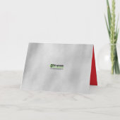 Greetings Silver Red Chiropractic uit de moderne t Feestdagen Kaart (Achterkant)