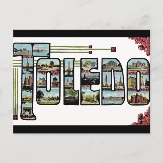 Greetings Toledo Ohio Briefkaart (Voorkant)