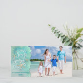 Greetings Two Photos van Tropische of Nautische SE Feestdagenkaart (Staand voorkant)