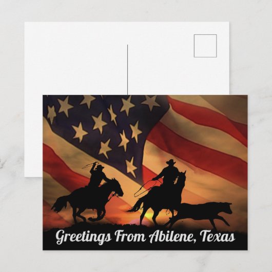 Greetings uit Abilene, Briefkaart Texas (Voorkant / Achterkant)