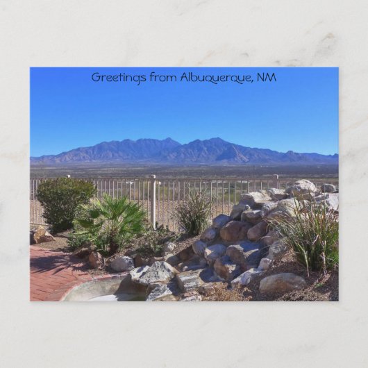 Greetings uit Albuquerque in New Mexico Briefkaart (Voorkant)