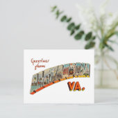 Greetings uit Alexandria Virginia Briefkaart (Staand voorkant)