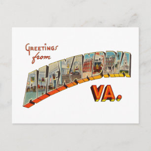 Greetings uit Alexandria Virginia Briefkaart