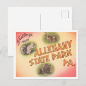 Greetings uit Allegany State Park, Pennsylvania Briefkaart (Voorkant / Achterkant)