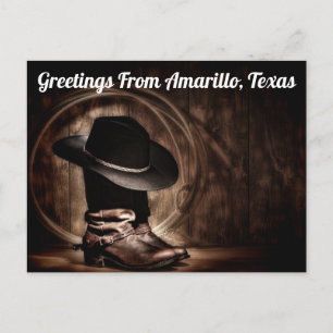 Greetings uit Amarillo, Briefkaart Texas