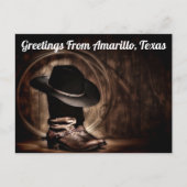 Greetings uit Amarillo, Briefkaart Texas (Voorkant)