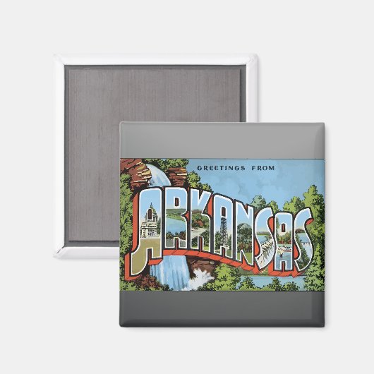 Greetings uit Arkansas,  Magneet (Voorkant / Achterkant)
