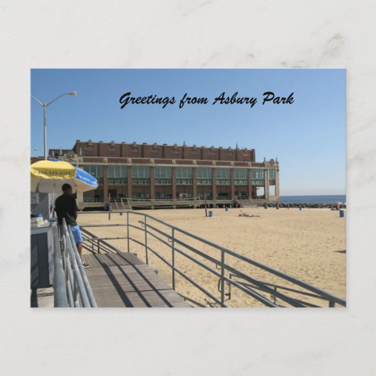 Greetings uit Asbury Park Briefkaart (Voorkant)