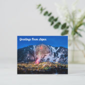 Greetings uit Aspen Briefkaart (Staand voorkant)