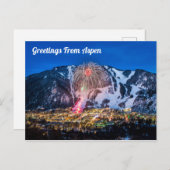 Greetings uit Aspen Briefkaart (Voorkant / Achterkant)