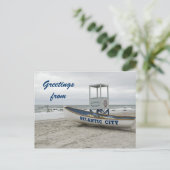 Greetings uit Atlantic City New Jersey Briefkaart (Staand voorkant)
