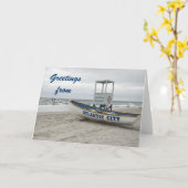 Greetings uit Atlantic City New Jersey Kaart (Gele Bloem)