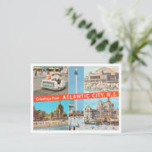 Greetings uit Atlantic City, New Jersey Travel Briefkaart (Staand voorkant)