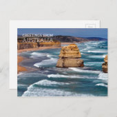 Greetings uit Australië Beach Briefkaart (Voorkant / Achterkant)