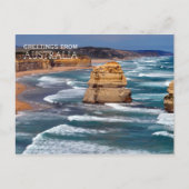 Greetings uit Australië Beach Briefkaart (Voorkant)