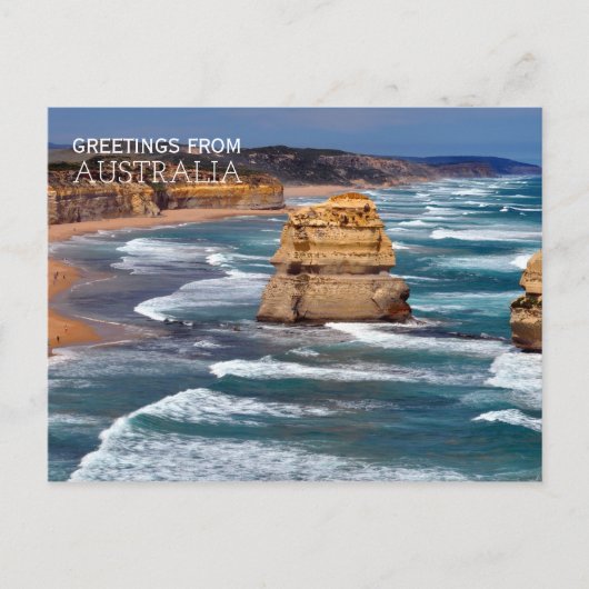 Greetings uit Australië Beach Briefkaart (Voorkant)
