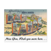 Greetings uit Bad Lands, North Dakota