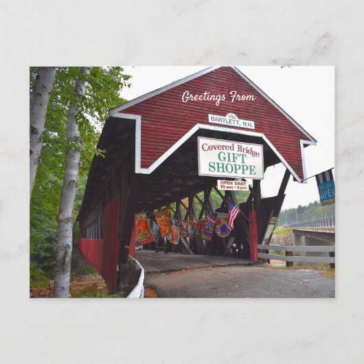 Greetings uit Bartlett, NH Briefkaart (Voorkant)