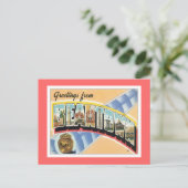 Greetings uit Beantown Boston Briefkaart (Staand voorkant)