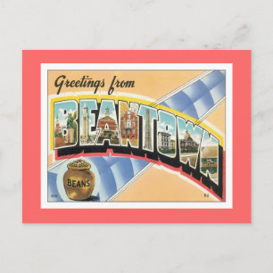 Greetings uit Beantown Boston Briefkaart