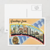Greetings uit Beantown Boston Briefkaart (Voorkant / Achterkant)