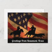 Greetings uit Beaumont, Briefkaart Texas (Voorkant / Achterkant)