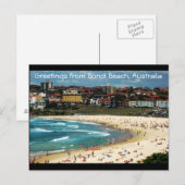 Greetings uit Bondi Beach, Australië Briefkaart (Voorkant / Achterkant)