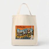 Greetings uit Boston Massachusetts Tote Bag (Voorkant)