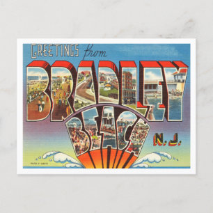 Greetings uit Bradley Beach, New Jersey Travel Briefkaart