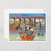 Greetings uit Bradley Beach, New Jersey Travel Briefkaart (Voorkant / Achterkant)