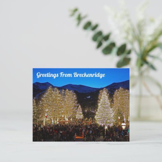 Greetings uit Breckenridge Briefkaart (Staand voorkant)