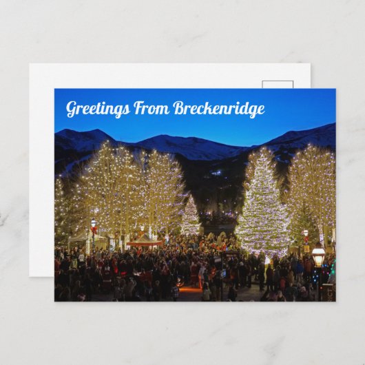 Greetings uit Breckenridge Briefkaart (Voorkant / Achterkant)